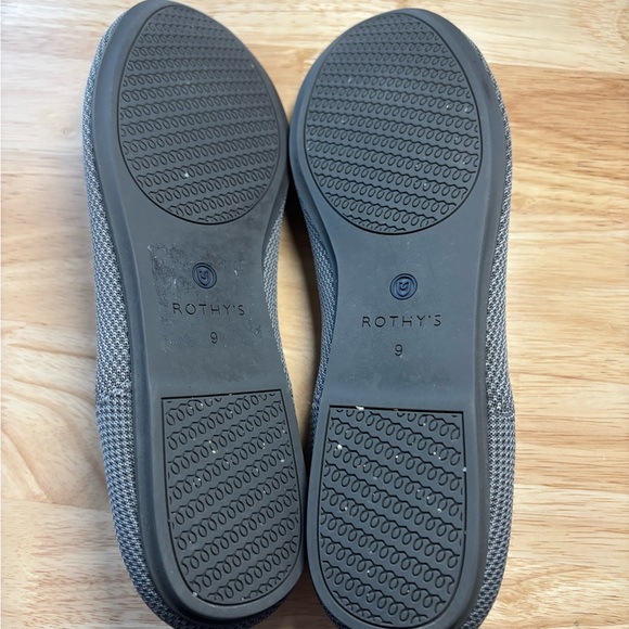 Rothy's Gray Knit Ballet Flat Washable W9 - Picture 5 of 10